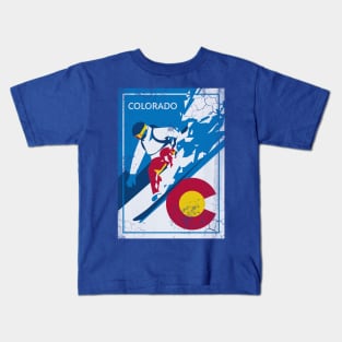 Snowboard Colorado Winter Sports Kids T-Shirt